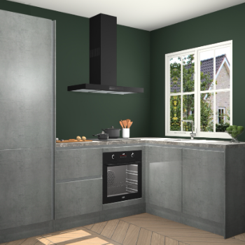 Beton Parelgrijs greeploze keuken Linz 115444