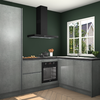 Beton Parelgrijs greeploze keuken Linz 115456