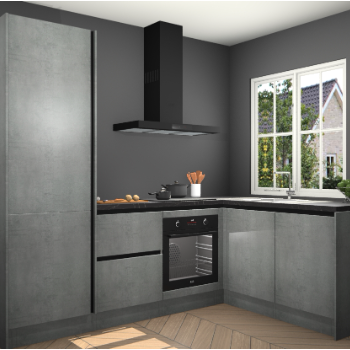 Beton Parelgrijs greeploze keuken Linz 115458