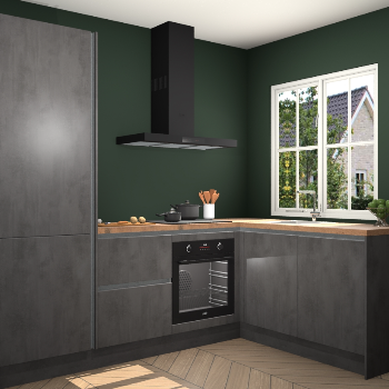 Beton Antraciet greeploze keuken Linz 115461