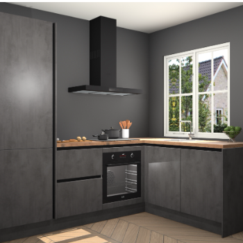Beton Antraciet greeploze keuken Linz 115465