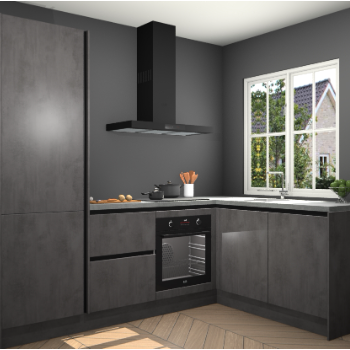 Beton Antraciet greeploze keuken Linz 115578