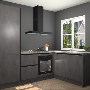 Beton Antraciet greeploze keuken Linz 115590