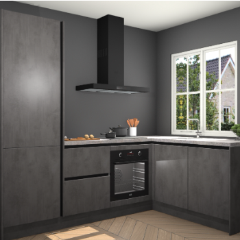 Beton Antraciet greeploze keuken Linz 115596