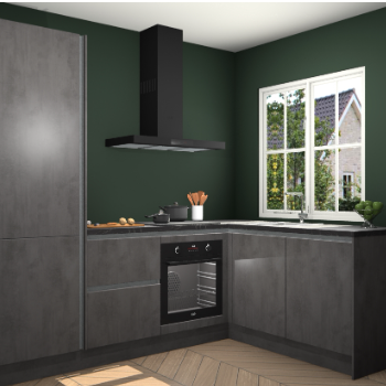 Beton Antraciet greeploze keuken Linz 115599