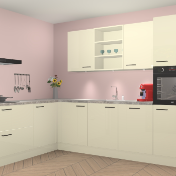 Magnolia hoogglans keuken Gotenburg 115177