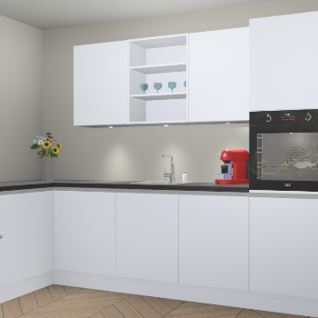 Sneeuwwitte greeploze keuken Gotenburg 115300