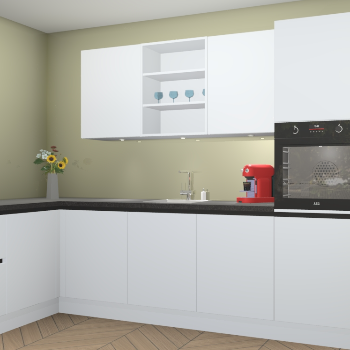 Sneeuwwitte greeploze keuken Gotenburg 115303