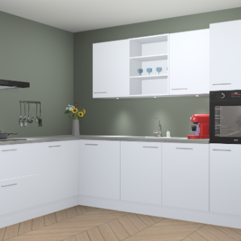 Sneeuwwitte keuken Gotenburg 115292