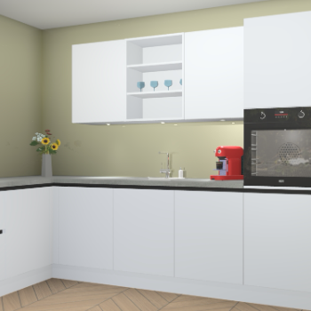 Sneeuwwitte greeploze keuken Gotenburg 115297