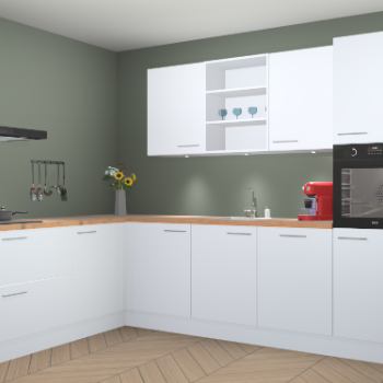 Sneeuwwitte keuken Gotenburg 115278