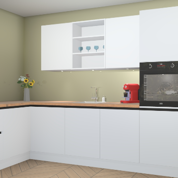 Sneeuwwitte greeploze keuken Gotenburg 115283