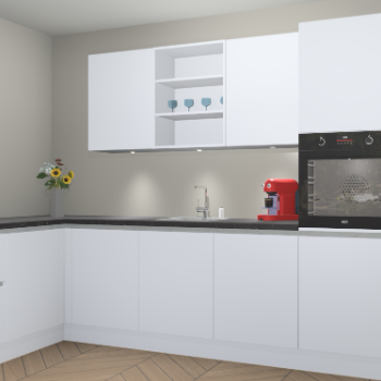 Sneeuwwitte greeploze keuken Gotenburg 115611