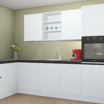 Sneeuwwitte greeploze keuken Gotenburg 115614