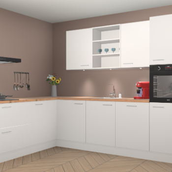 Zijdegrjize keuken Gotenburg 115664