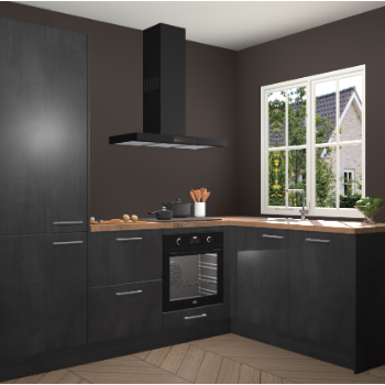 Beton Zwarte keuken Linz 115603