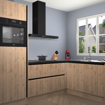 Madera Natuur greeploze keuken Victoria 115560