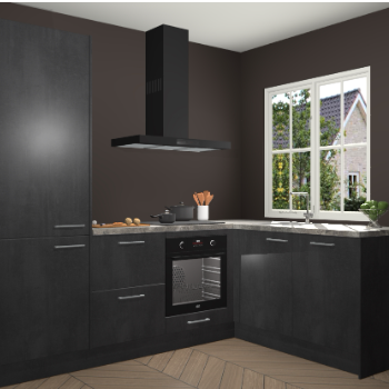 Beton Zwarte keuken Linz 115784