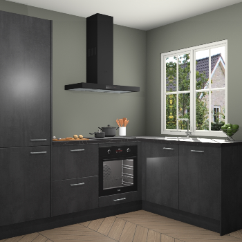 Beton Zwarte keuken Linz 115800