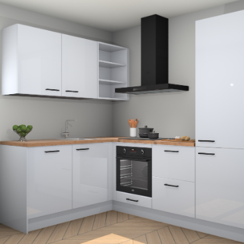 Sneeuwwitte hoogglans keuken Boekarest 115900