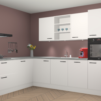 Zijdegrjize keuken Gotenburg 115668