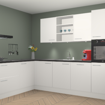 Zijdegrjize keuken Gotenburg 115706