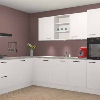 Zijdegrjize keuken Gotenburg 115722