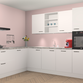 Zijdegrjize keuken Gotenburg 115723