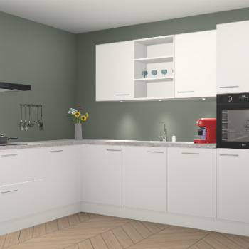 Zijdegrjize keuken Gotenburg 115725