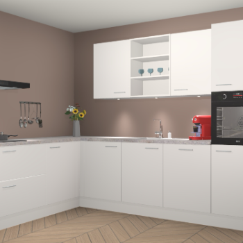 Zijdegrjize keuken Gotenburg 115726