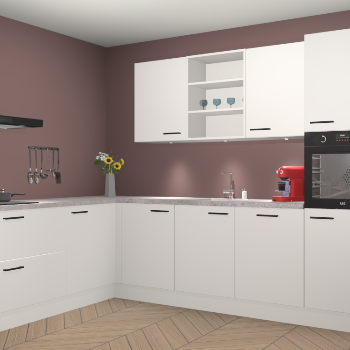 Zijdegrjize keuken Gotenburg 115728