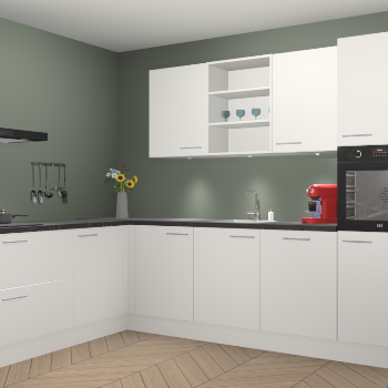 Zijdegrjize keuken Gotenburg 115865