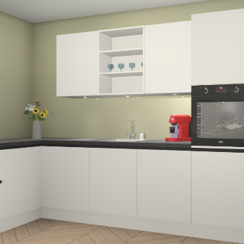 Zijdegrjize keuken Gotenburg 115875