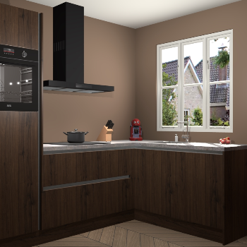 Noten greeploze keuken Victoria 115750