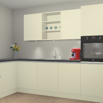 Magnolia greeploze keuken Gotenburg 116012