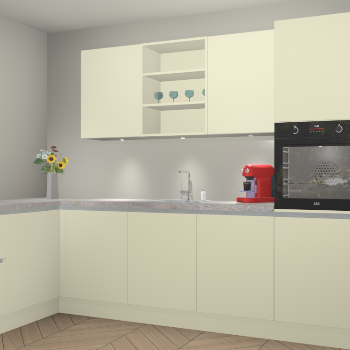 Magnolia greeploze keuken Gotenburg 116001