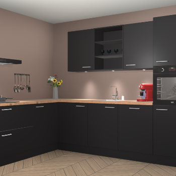 Zwarte keuken Gotenburg 116025