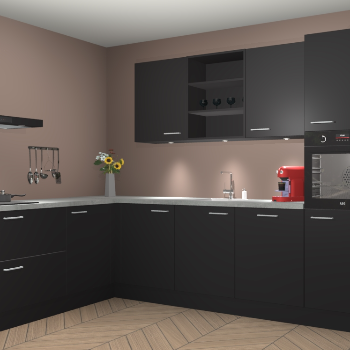 Zwarte keuken Gotenburg 116033