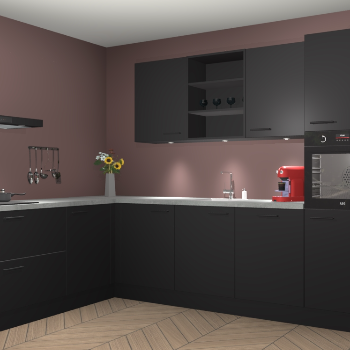 Zwarte keuken Gotenburg 116035