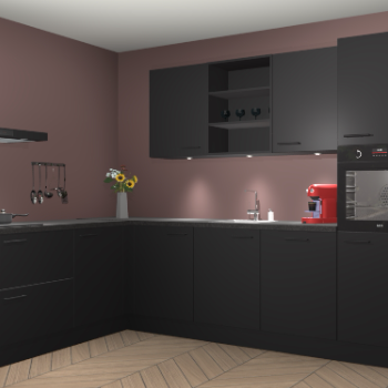 Zwarte keuken Gotenburg 116043