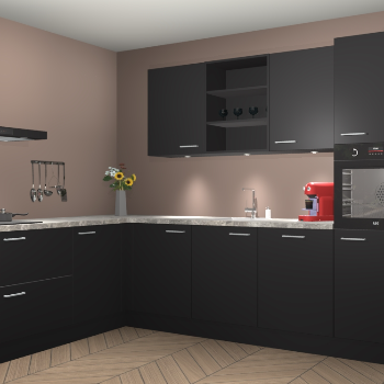 Zwarte keuken Gotenburg 116060