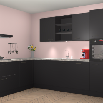 Zwarte keuken Gotenburg 116063