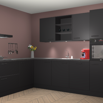 Zwarte keuken Gotenburg 116140