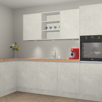 Beton Opaal greeploze keuken Gotenburg 116161