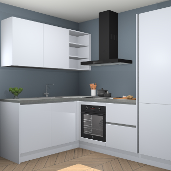 Sneeuwwitte greeploze keuken Boekarest 116438