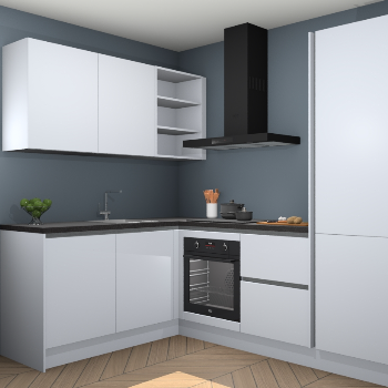 Sneeuwwitte greeploze keuken Boekarest 116460