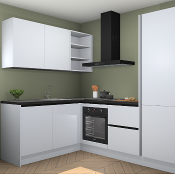 Sneeuwwitte greeploze keuken Boekarest 116463