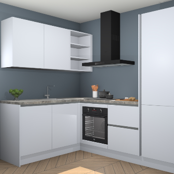 Sneeuwwitte greeploze keuken Boekarest 116508