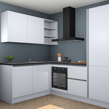 Sneeuwwitte greeploze keuken Boekarest 116619