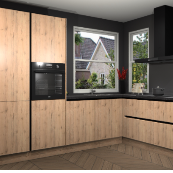 Madera natuur greeploze keuken Kotor 21874